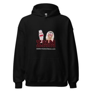 INN 'Brian & Sandy - BLACK Logo' Unisex Hoodie