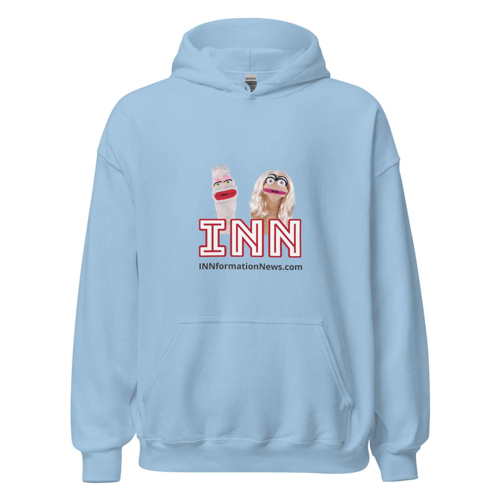 INN 'Brian & Sandy - WHITE Logo' Unisex Hoodie - Image 18