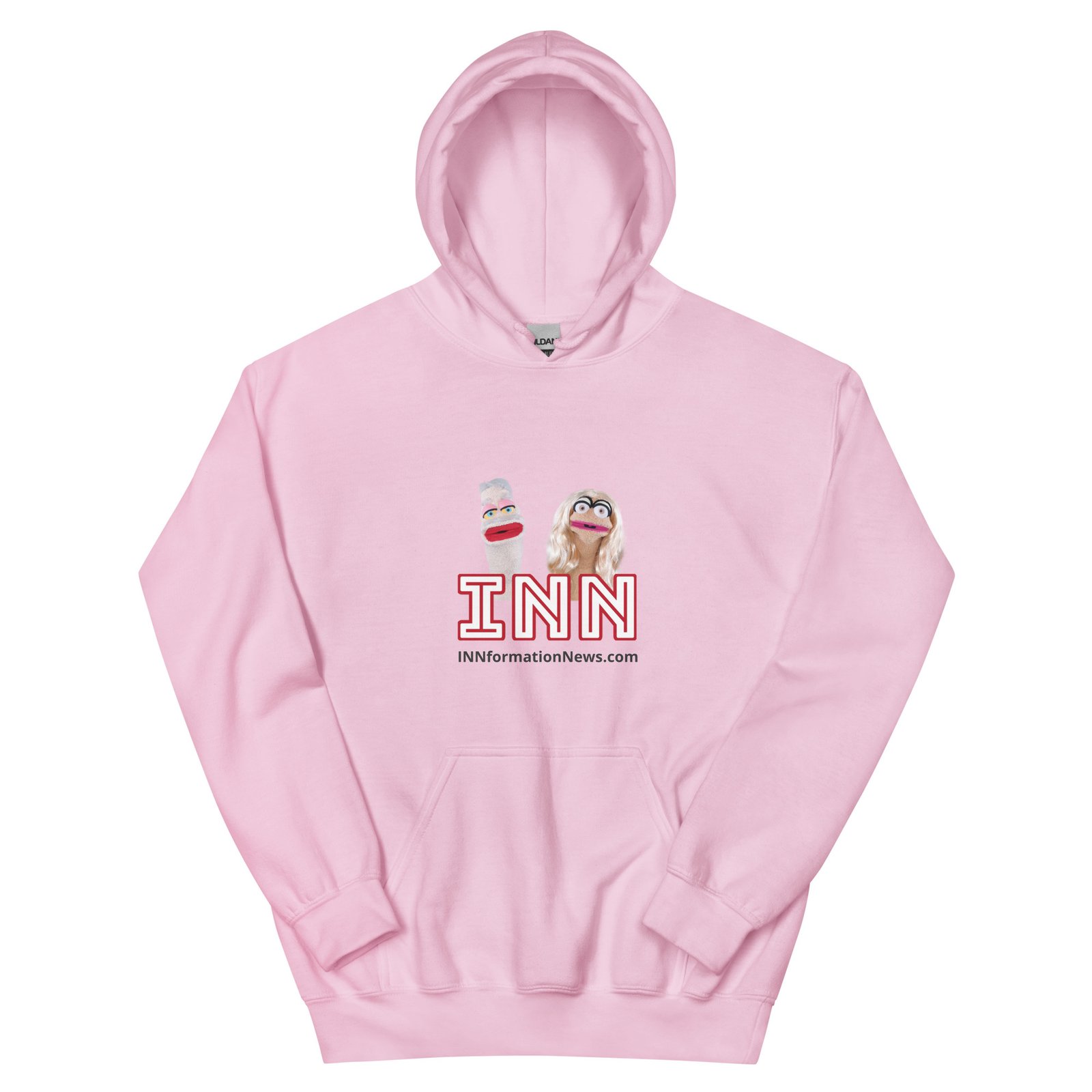 INN 'Brian & Sandy - WHITE Logo' Unisex Hoodie - Image 10