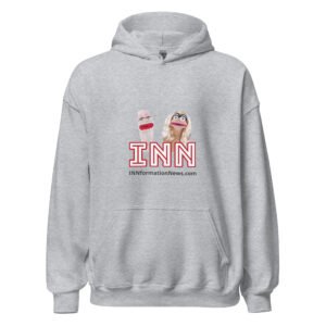 INN 'Brian & Sandy - WHITE Logo' Unisex Hoodie