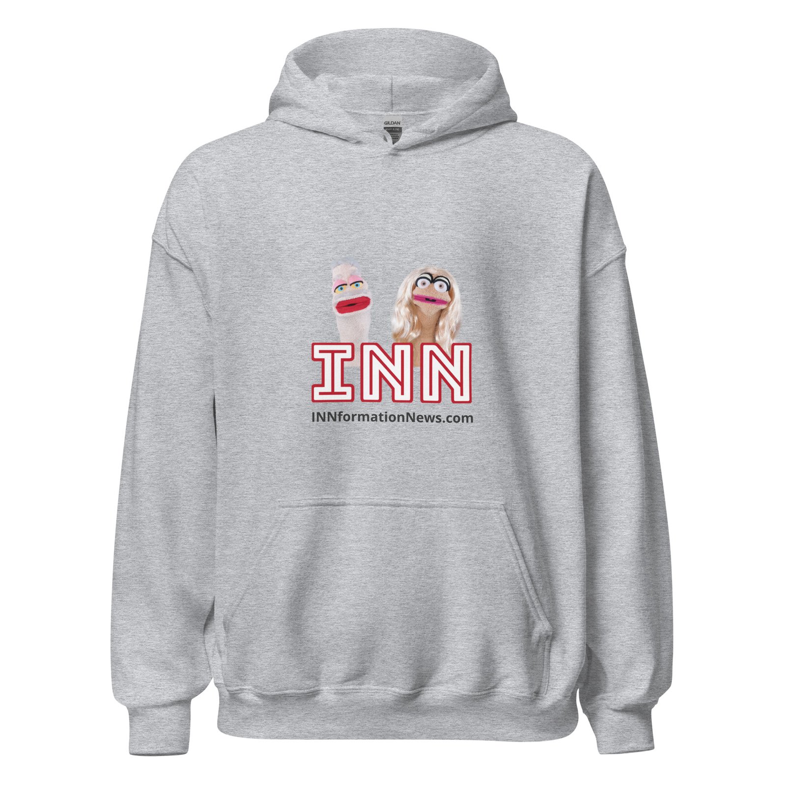 INN 'Brian & Sandy - WHITE Logo' Unisex Hoodie